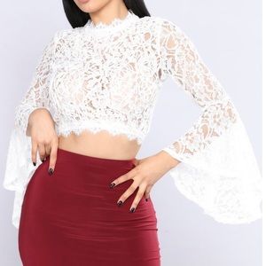 Lace Top - White